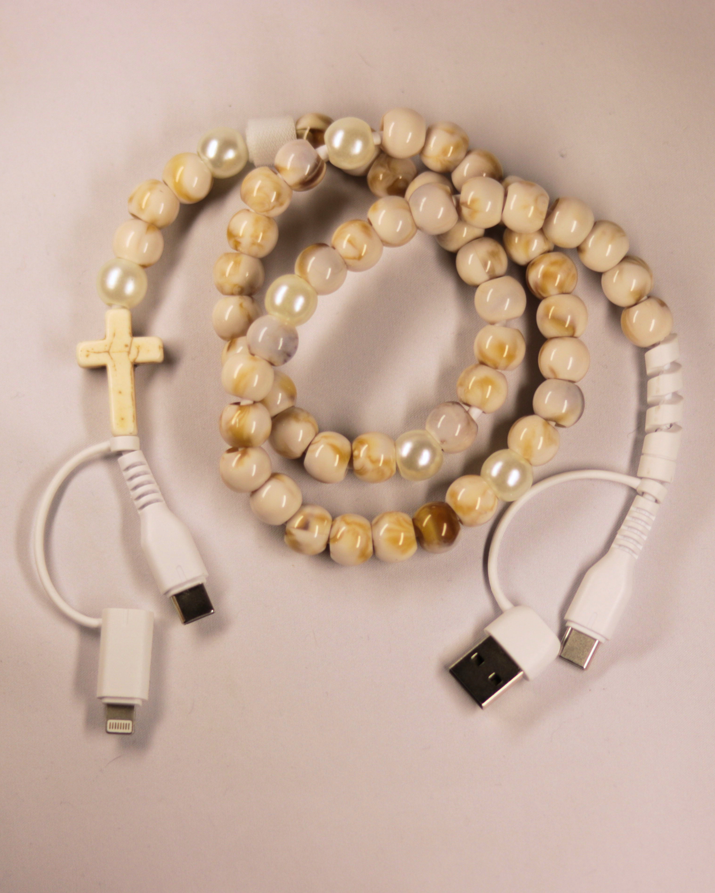 Immaculate Connection Rosary Phone Charger