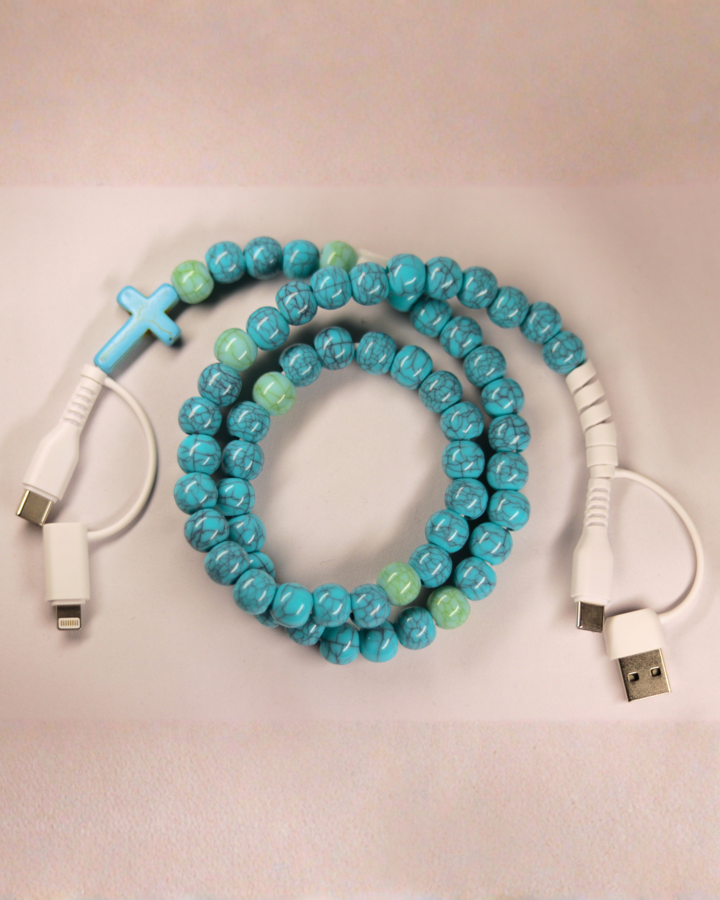 Immaculate Connection Rosary Phone Charger