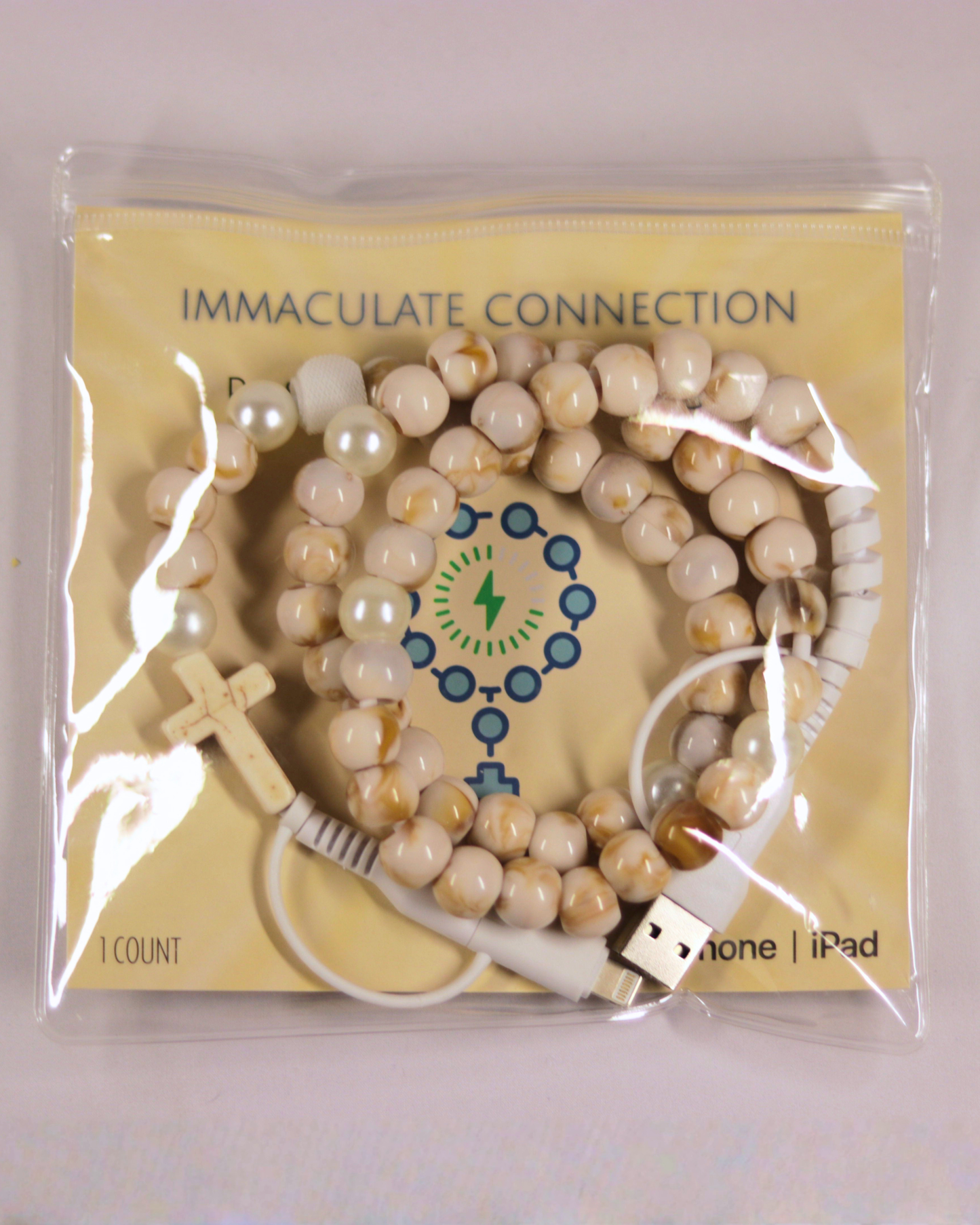 Immaculate Connection Rosary Phone Charger
